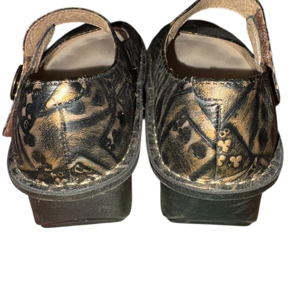 Alegria Poker Face Paloma Leather Mary Jane Confit‎ Shoes *minor flaw 38 =7.5 US